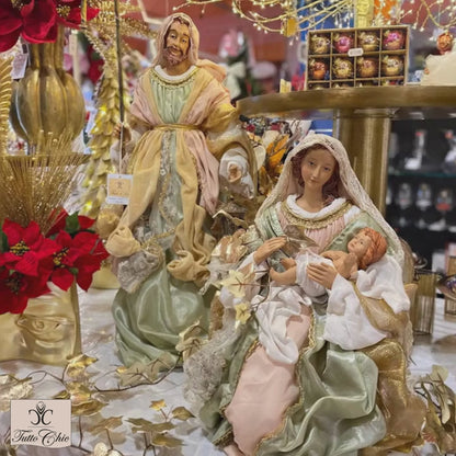 Natività 2 Pezzi in Tessuto Elegante H 70 cm – EDG Enzo De Gasperi