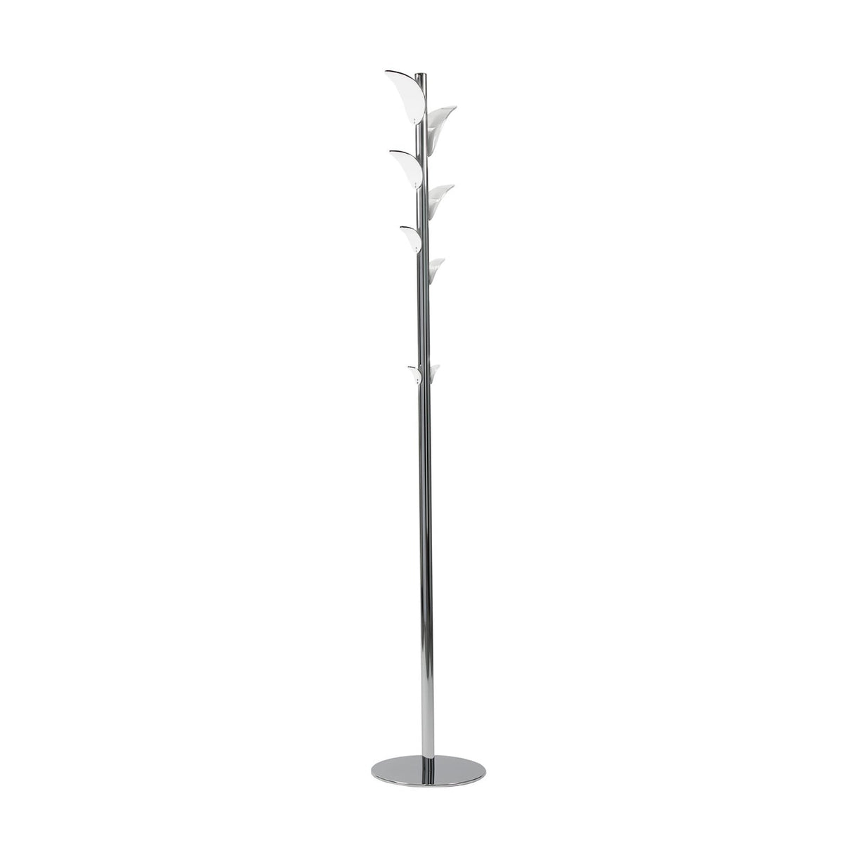 Simply è un appendiabiti da terra, dal design semplice e funzionale. Originale e funzionale. Altezza 180 cm Larghezza 30 cm Materiale Cristallo Acrilico (PMMA) e Acciaio Profondità 30 cm Spessore 5 mm. in negozio e online su tuttochic.live