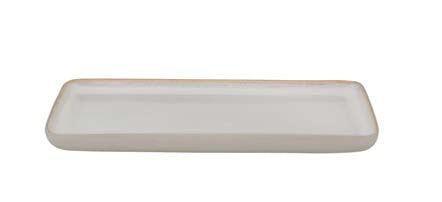 Porta l'eleganza sulla tua tavola con il vassoio in gres Arpeggio avorio. Dimensioni: cm 25,5 x 13,5. In negozio e online su tuttochic.live