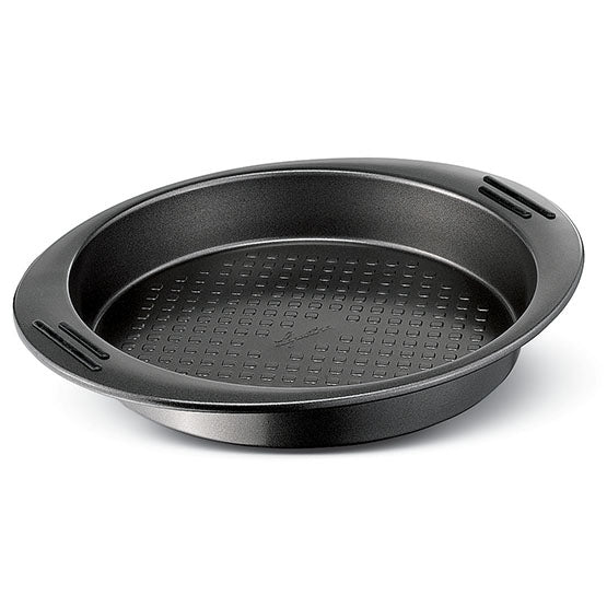 Stampo tondo cm 23 in acciaio con rivestimento antiaderente. La linea Virtuosa creata su misura per chi vuole cimentarsi nell'arte della pasticceria o stupire con sfiziose ricette salate. In negozio e online su tuttochic.live
