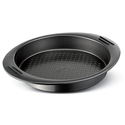 Stampo tondo cm 23 in acciaio con rivestimento antiaderente. La linea Virtuosa creata su misura per chi vuole cimentarsi nell'arte della pasticceria o stupire con sfiziose ricette salate. In negozio e online su tuttochic.live