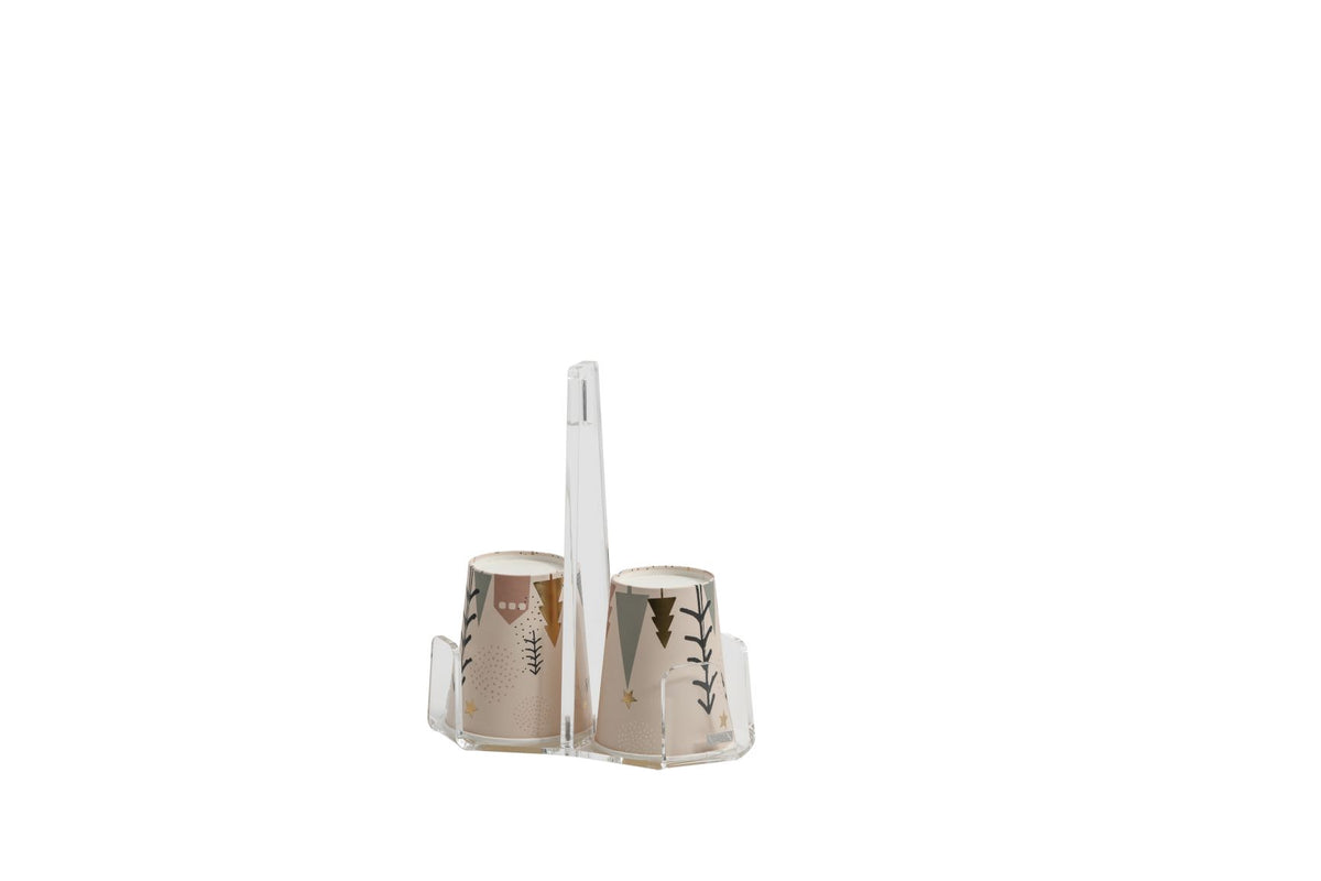 Portabiccchieri è un pratico accessorio tavola in cristallo acrilico, ideale per party e buffet. Dimensioni cm 18x9x20,5 h. Spessore PMMA mm 4. In negozio e online su tuttochic.live