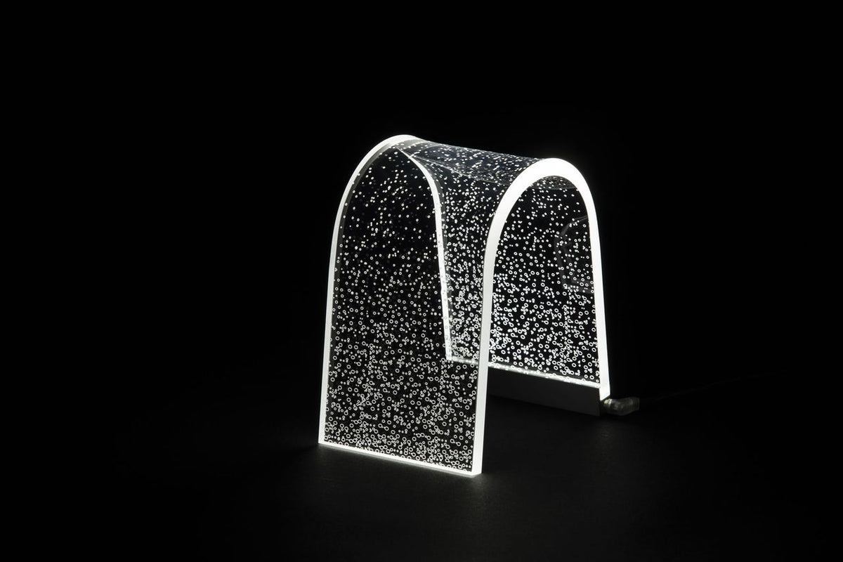 Lampada in cristallo acrilico a led ARC BUBBLES  Vesta Home. In negozio e online su tuttochic.live