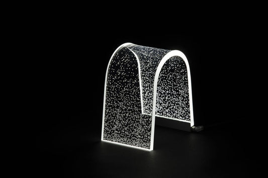 Lampada in cristallo acrilico a led ARC BUBBLES  Vesta Home. In negozio e online su tuttochic.live