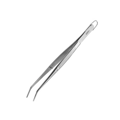Pinzette da cucina PRECISO sono indispensabili per decorare e servire in filigrana. Per tutti i lavori in cucina in filigrana presa sicura grazie alle estremità ondulate. Dimensioni: L 15,5 cm, P 1,6 cm, H 1,8 cm acciaio inossidabile di alta qualità lavabile in lavastoviglie. In negozio e online su tuttochic.live