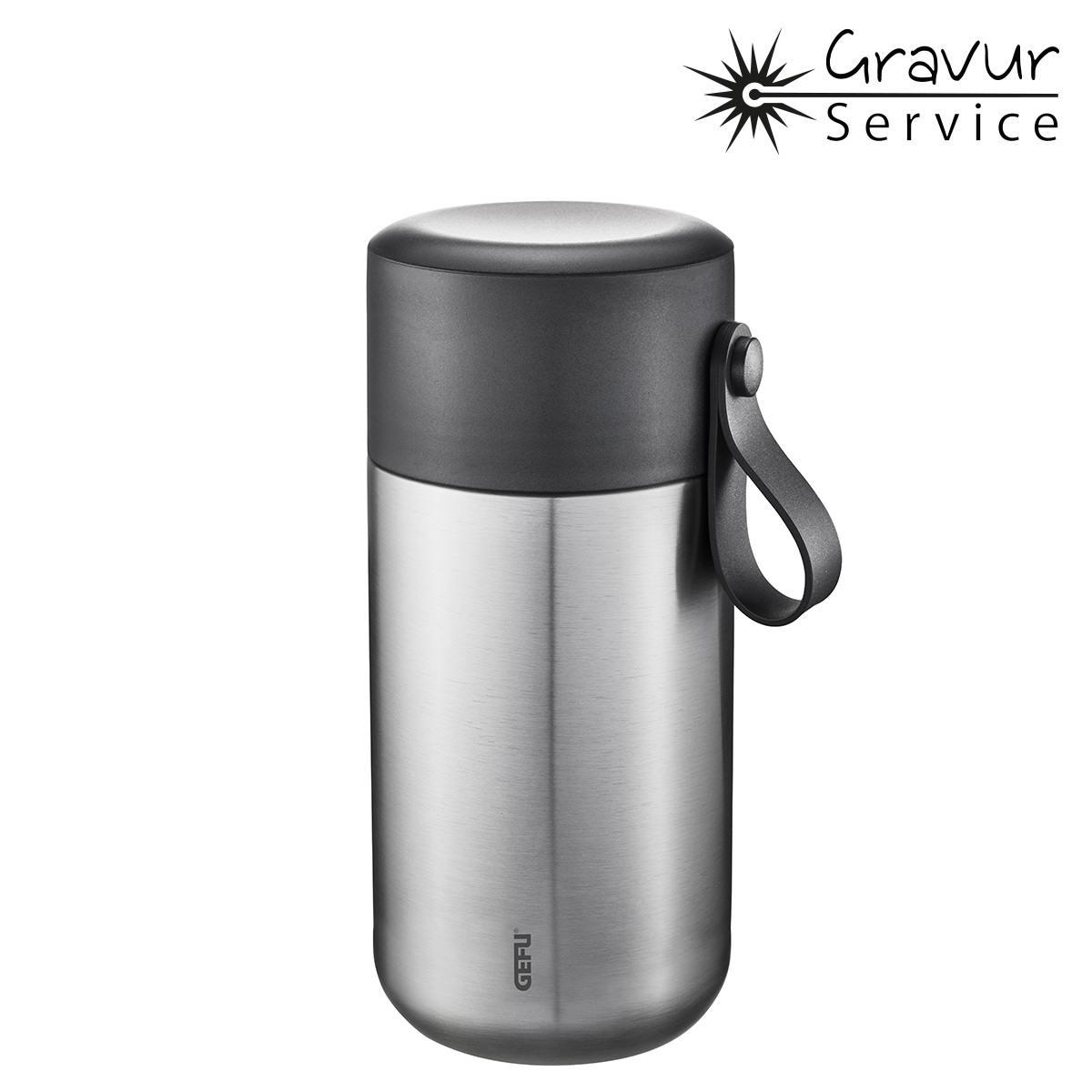 Elegante portapranzo CAREO, compagno perfetto per la pausa pranzo in viaggio. mantiene il cibo caldo per 9 ore e freddo per 12 ore 100% a tenuta stagna, 600 ml  Ø 8,5 cm, H 19,0 cm acciaio inossidabile / plastica / silicone di alta qualità parzialmente lavabile in lavastoviglie. In negozio e online su tuttochic.live
