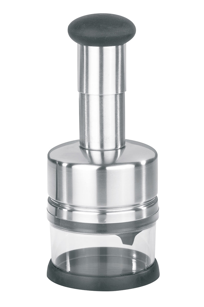Design di qualità. Coltelli extra affilati per tagliare fine, con raschietto laterale, antiscivolo, contenitore con coperchio per la conservazione. Dettagli: lame dei coltelli affilate con sistema raschiatore Contenitore di conservazione: capacità 250 ml. In negozio e online su tuttochic.live
