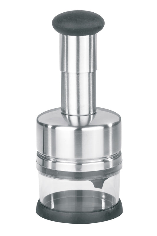 Design di qualità. Coltelli extra affilati per tagliare fine, con raschietto laterale, antiscivolo, contenitore con coperchio per la conservazione. Dettagli: lame dei coltelli affilate con sistema raschiatore Contenitore di conservazione: capacità 250 ml. In negozio e online su tuttochic.live