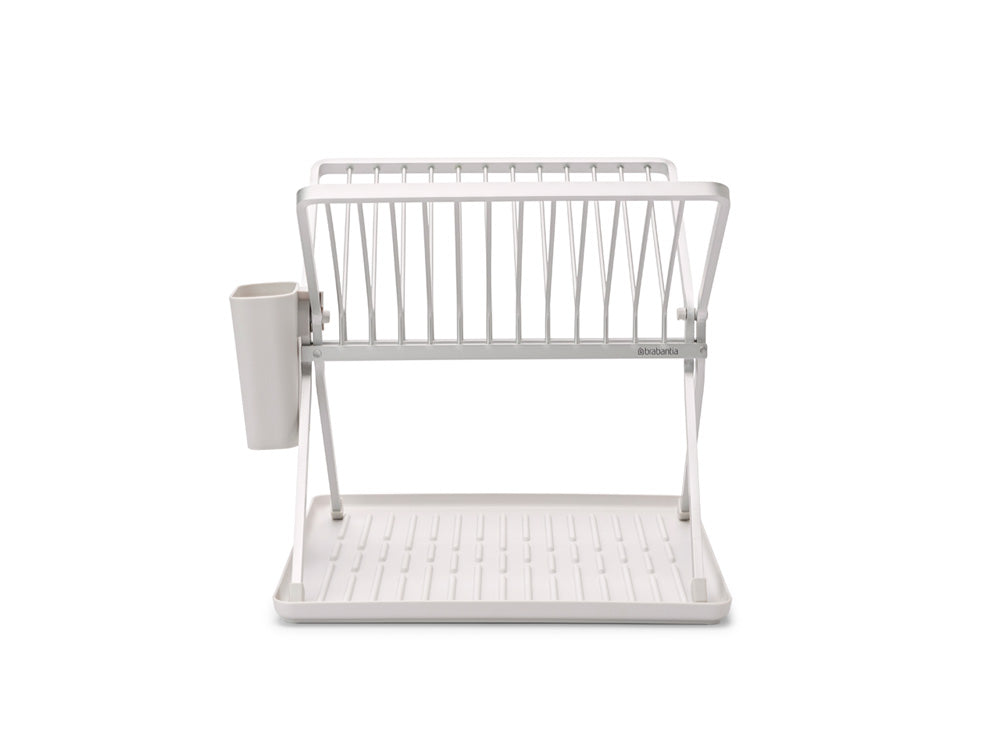 Questo scolapiatti pieghevole di colore grigio chiaro è un ottimo supporto per piatti, pentole, padelle e bicchieri. Il portaposate ed il contenitore per utensili cucina sono rimovibili. Dimensioni Altezza: 31,5 cm Lunghezza: 33 cm Larghezza : 36 cm Peso: 1,1 Kg. In negozio e online su tuttochic.live