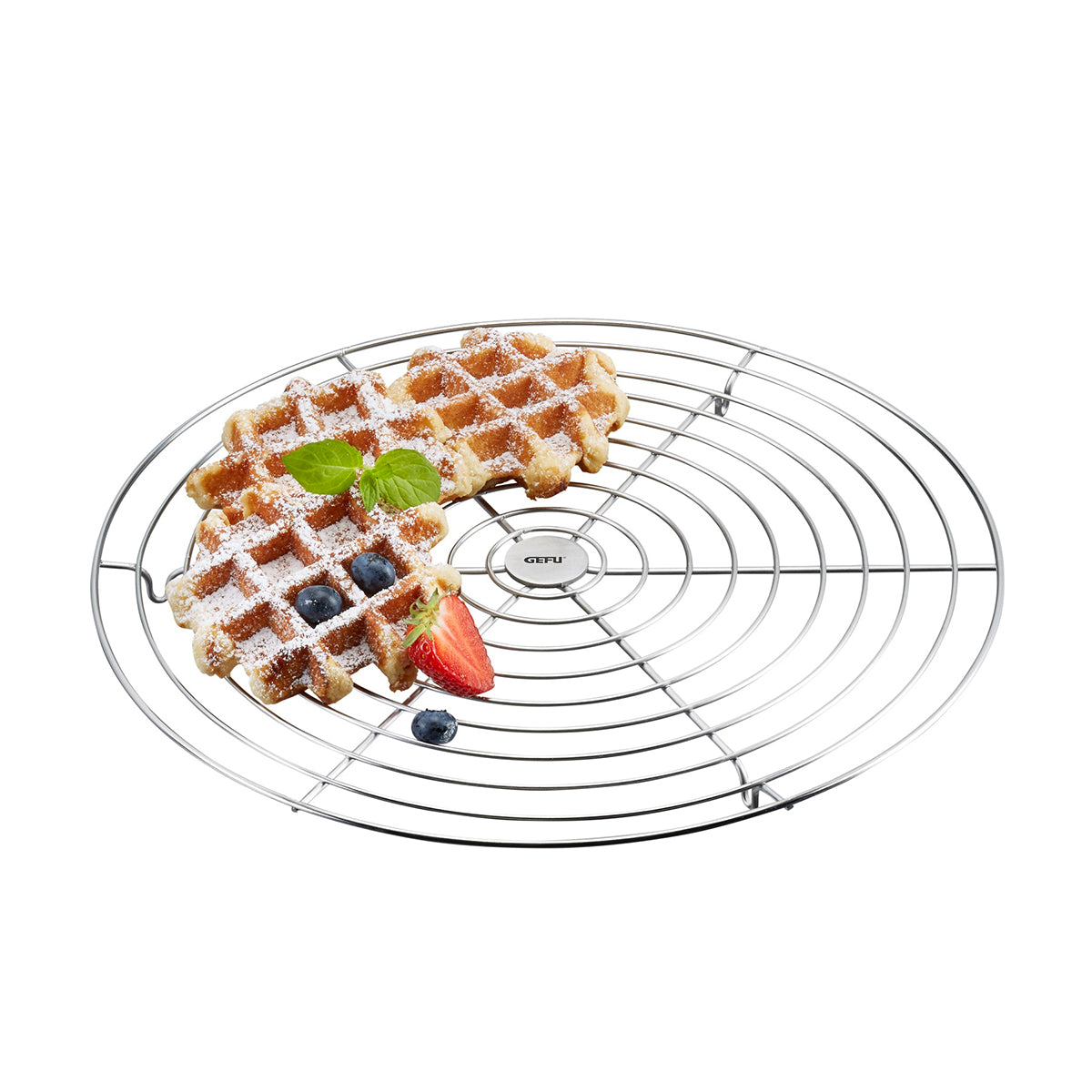 La griglia per raffreddare i dolci è indispensabile per ogni "panettiere fai da te", su cui biscotti, torte e simili arrivano a temperatura di consumo dopo la cottura! Dettagli: dimensioni Ø 32,0 cm, H 1,8 cm acciaio inossidabile di alta qualità lavabile in lavastoviglie. In negozio e online su tuttochic.live