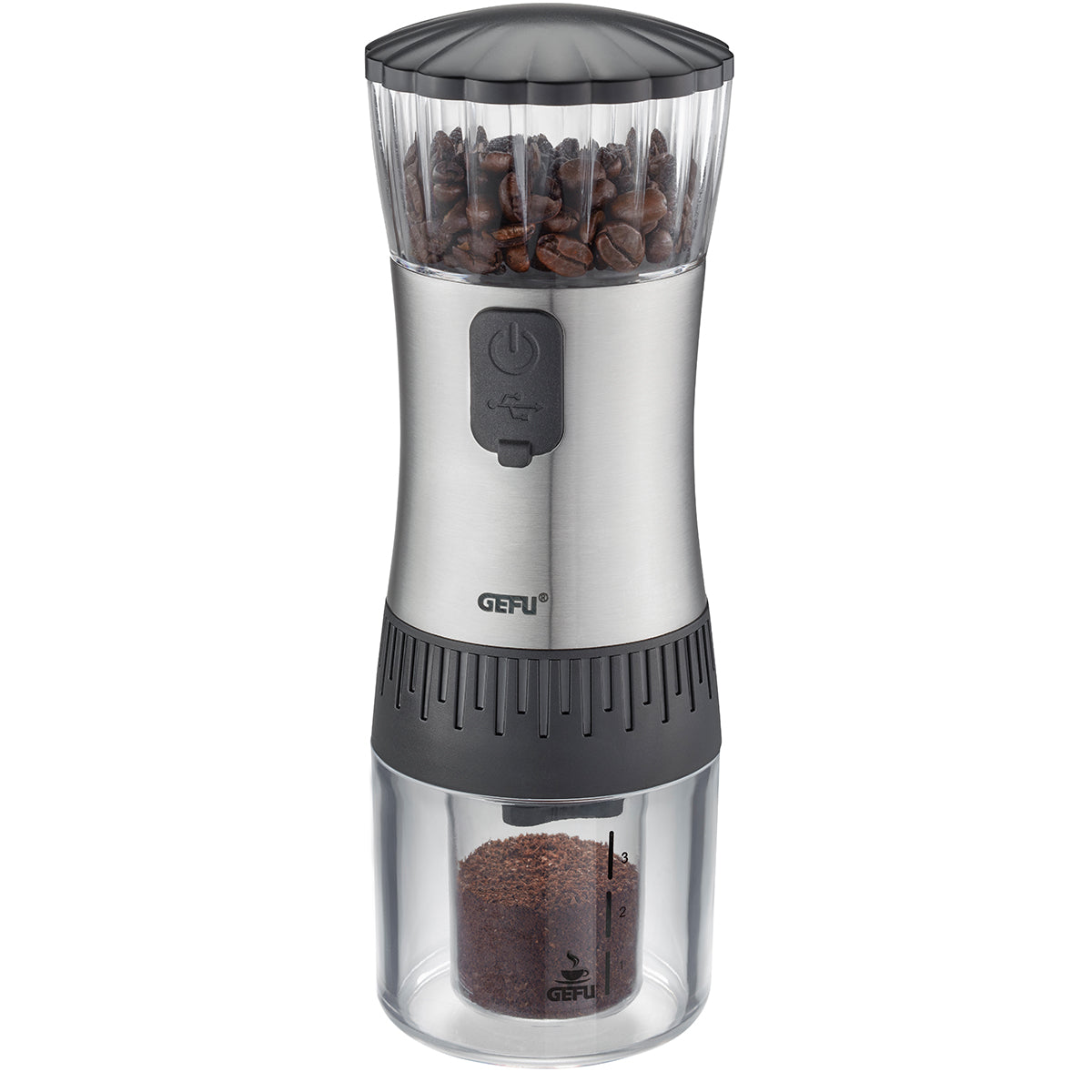 L'innovativo macinacaffè POLVE all-in-one, senza fili e alimentato a batteria, crea un caffè macinato meravigliosamente aromatico con il semplice tocco di un pulsante facile da caricare tramite cavo USB Macina in ceramica a regolazione continua contenitore per 70 g di chicchi. In negozio e online su tutttochic.it