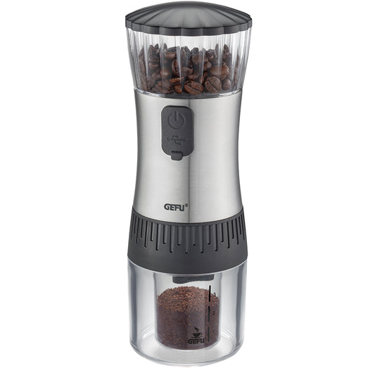 L'innovativo macinacaffè POLVE all-in-one, senza fili e alimentato a batteria, crea un caffè macinato meravigliosamente aromatico con il semplice tocco di un pulsante facile da caricare tramite cavo USB Macina in ceramica a regolazione continua contenitore per 70 g di chicchi. In negozio e online su tutttochic.it