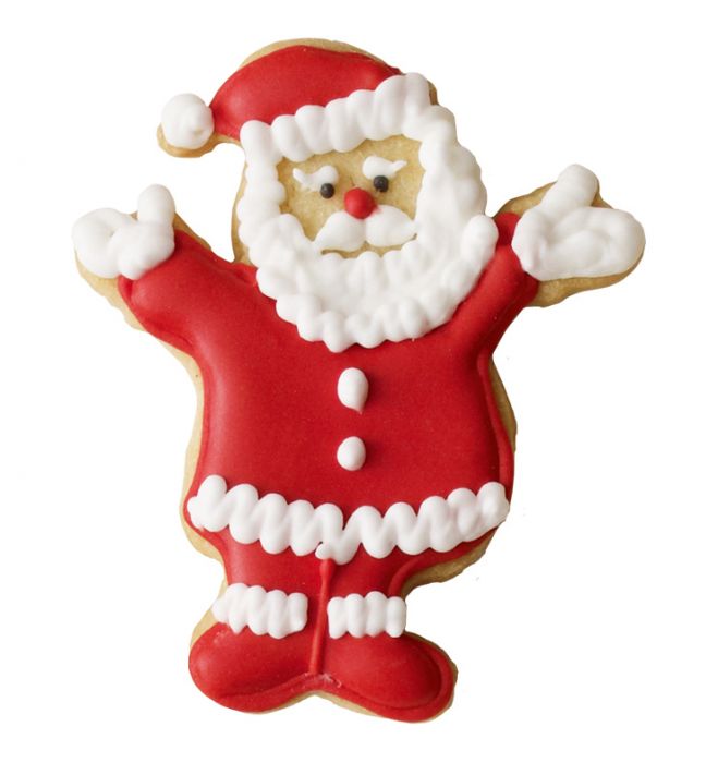 Tagliabiscotti Babbo Natale, con goffratura interna, in acciaio inox cm 8,5, lavabile in lavastoviglie.  Versatile nell'uso. I nostri tagliabiscotti non sono ideali solo per cuocere i biscotti. Possono essere utilizzati anche per pane, burro, formaggio, salsiccia, frutta e verdura. In negozio e online su tuttochic.live