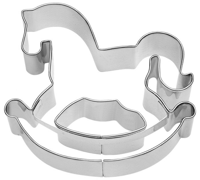 Tagliabiscotti Cavalo a Dondolo, in acciaio inox 7 cm, lavabile in lavastoviglie. Armati per ogni occasione Che sia una nascita, un battesimo, una cresima o una comunione, con i nostri tagliabiscotti hai un regalo adatto ad ogni occasione. In negozio e online su tuttochic.live