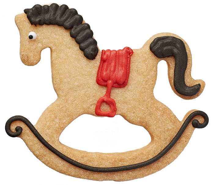 Tagliabiscotti Cavalo a Dondolo, in acciaio inox 7 cm, lavabile in lavastoviglie. Armati per ogni occasione Che sia una nascita, un battesimo, una cresima o una comunione, con i nostri tagliabiscotti hai un regalo adatto ad ogni occasione. In negozio e online su tuttochic.live