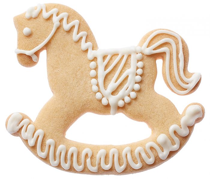 Tagliabiscotti Cavalo a Dondolo, in acciaio inox 7 cm, lavabile in lavastoviglie. Armati per ogni occasione Che sia una nascita, un battesimo, una cresima o una comunione, con i nostri tagliabiscotti hai un regalo adatto ad ogni occasione. In negozio e online su tuttochic.live