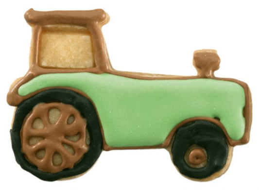 Tagliabiscotti Trattore, con goffratura interna, in acciaio inox 8,5 cm, lavabile in lavastoviglie. Anche i cookie possono muoversi? Che sia una bicicletta, una limousine o l'autopompa. Con questi tagliabiscotti sei pronto a dare il fischio finale al compleanno di ogni bambino. In negozio e online su tuttochic.live
