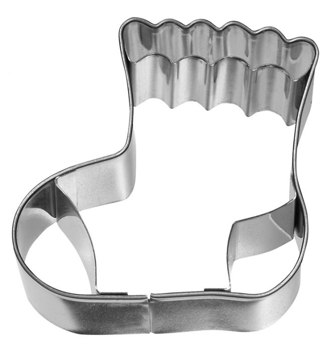 Tagliabiscotti Calzino Bebè, con goffratura interna, in acciaio inox 6 cm, lavabile in lavastoviglie. I nostri tagliabiscotti possono essere utilizzati anche per pane, burro, formaggio, salsiccia, frutta... In questo modo puoi potenziare ogni buffet e ogni pausa pranzo. In negozio e online su tuttochic.live
