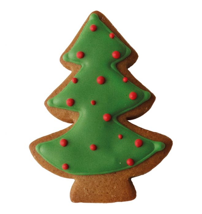 Tagliabiscotti Abete, in acciaio inox cm 6, lavabile in lavastoviglie. L'albero di Natale decorato in modo diverso. Hai mai decorato il tuo albero di Natale coni tagliabiscotti? No? È giunto il momento! Attacca un nastro decorativo al tagliabiscotti e appendi le forme all'albero. In negozio e online su tuttochic.live