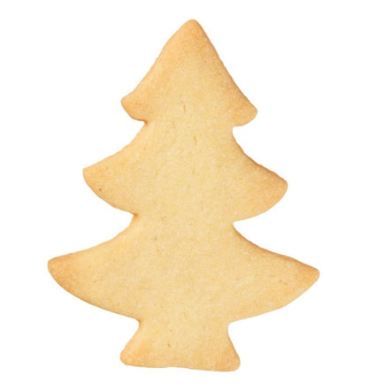 Tagliabiscotti Abete, in acciaio inox cm 6, lavabile in lavastoviglie. L'albero di Natale decorato in modo diverso. Hai mai decorato il tuo albero di Natale coni tagliabiscotti? No? È giunto il momento! Attacca un nastro decorativo al tagliabiscotti e appendi le forme all'albero. In negozio e online su tuttochic.live