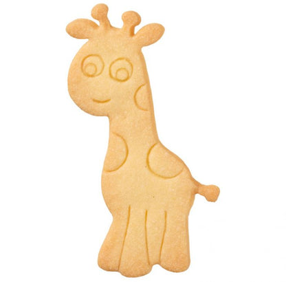 Tagliabiscotti Giraffa, con goffratura interna, in acciaio inox 11 cm, lavabile in lavastoviglie. I nostri tagliabiscotti possono essere utilizzati anche per pane, burro, formaggio, salsiccia, frutta... In questo modo puoi potenziare ogni buffet e ogni pausa pranzo. In negozio e online su tuttochic.live