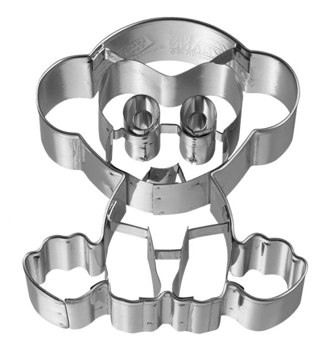 Tagliabiscotti Scimmietta, con goffratura interna, in acciaio inox 7 cm, lavabile in lavastoviglie. I nostri tagliabiscotti possono essere utilizzati anche per pane, burro, formaggio, salsiccia, frutta... In questo modo puoi potenziare ogni buffet e ogni pausa pranzo. In negozio e online su tuttochic.live