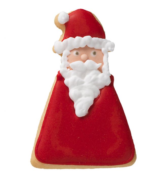 Tagliabiscotti Babbo Natale geometrico, con goffratura interna, in acciaio inox 6,5 cm, lavabile in lavastoviglie. Versatile nell'uso. I nostri tagliabiscotti non sono ideali solo per cuocere i biscotti. Possono essere utilizzati anche per pane, burro, formaggio, salsiccia, frutta e verdura. In negozio e online su tuttochic.live