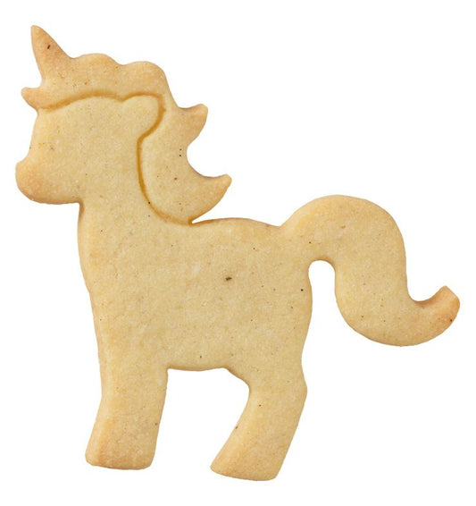 Tagliabiscotti Unicorno, con goffratura interna, in acciaio inox 8,5 cm, lavabile in lavastoviglie. I nostri tagliabiscotti possono essere utilizzati anche per pane, burro, formaggio, salsiccia, frutta... In questo modo puoi potenziare ogni buffet e ogni pausa pranzo. In negozio e online su tuttochic.live
