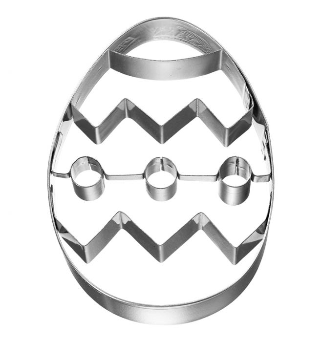 Tagliabiscotti Uovo, con goffratura interna, in acciaio inox 8 cm, lavabile in lavastoviglie. I nostri tagliabiscotti possono essere utilizzati anche per pane, burro, formaggio, salsiccia, frutta... In questo modo puoi potenziare ogni buffet e ogni pausa pranzo. In negozio e online su tuttochic.live