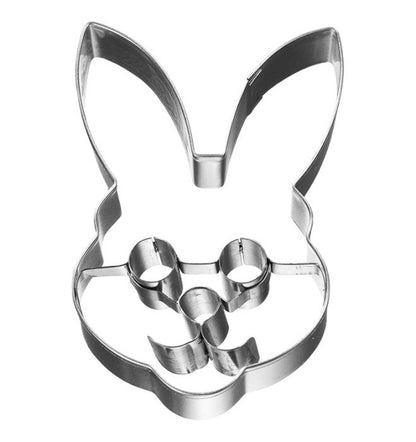 Tagliabiscotti Testa di Coniglietto, con goffratura interna, in acciaio inox 7 cm, lavabile in lavastoviglie. I nostri tagliabiscotti non sono ideali solo per cuocere i biscotti. Possono essere utilizzati anche per pane, burro, formaggio, salsiccia, frutta ecc... In negozio e online su tuttochic.live  