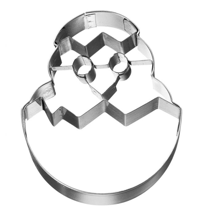 Tagliabiscotti Pulcino nell'uovo, con goffratura interna, in acciaio inox 7,5 cm, lavabile in lavastoviglie. I nostri tagliabiscotti possono essere utilizzati anche per pane, burro, formaggio, salsiccia, frutta... In questo modo puoi potenziare ogni buffet e ogni pausa pranzo. In negozio e online su tuttochic.live