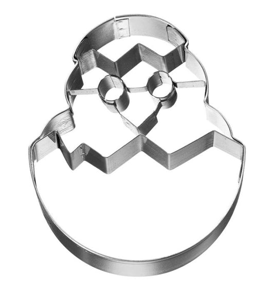 Tagliabiscotti Pulcino nell'uovo, con goffratura interna, in acciaio inox 7,5 cm, lavabile in lavastoviglie. I nostri tagliabiscotti possono essere utilizzati anche per pane, burro, formaggio, salsiccia, frutta... In questo modo puoi potenziare ogni buffet e ogni pausa pranzo. In negozio e online su tuttochic.live