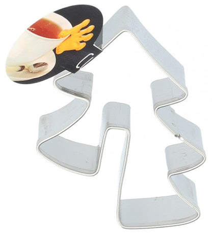 Tagliabiscotti Albero di Natale per tazza, in acciaio inox 5,5 cm, lavabile in lavastoviglie. Questi biscotti non sono solo adagiati sul piattino: grazie alla tacca, vengono presentati sul bordo della tazza e mantengono così una visione d'insieme dell'intero tavolino. In negozio e online su tuttochic.live
