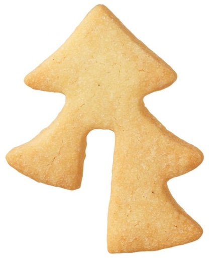 Tagliabiscotti Albero di Natale per tazza, in acciaio inox 5,5 cm, lavabile in lavastoviglie. Questi biscotti non sono solo adagiati sul piattino: grazie alla tacca, vengono presentati sul bordo della tazza e mantengono così una visione d'insieme dell'intero tavolino. In negozio e online su tuttochic.live