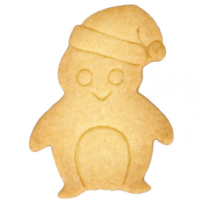 Tagliabiscotti Pinguino di Natale, con goffratura interna, in acciaio inox 8 cm, lavabile in lavastoviglie. Versatile nell'uso. I nostri tagliabiscotti non sono ideali solo per cuocere i biscotti. Possono essere utilizzati anche per pane, burro, formaggio, salsiccia, frutta e verdura. In negozio e online su tuttochic.live