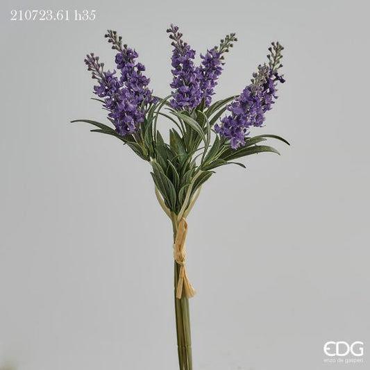 Mazzetto di Lavanda fiorita artificiale di colore lavanda. Lunghezza singolo rametto cm 35. In negozio e online su tuttochic.live