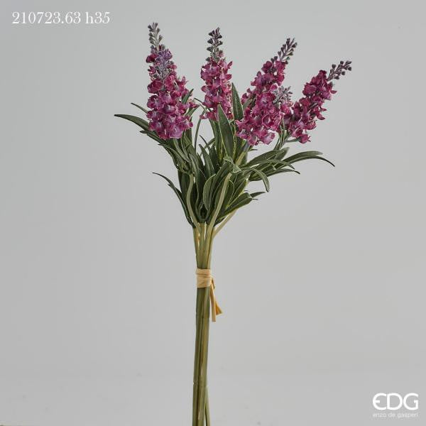 Mazzetto di Lavanda fiorita artificiale di colore lilla. Lunghezza singolo rametto cm 35. In negozio e online su tuttochic.live