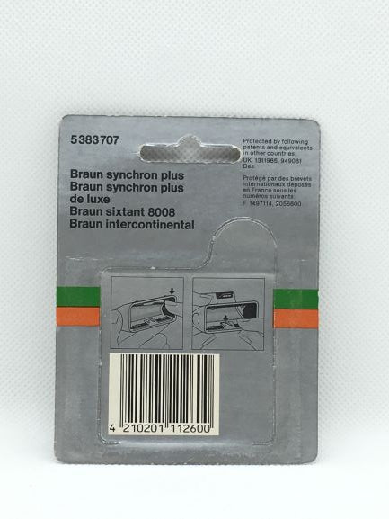 Lamina di ricambio 383 per rasoi Braun vintage. Adatta ai seguenti modelli: Braun Synchron plus Braun Synchron plus de luxe Braun Intercontinental Braun Sixtant 8008. In negozio e online su tuttochic.live