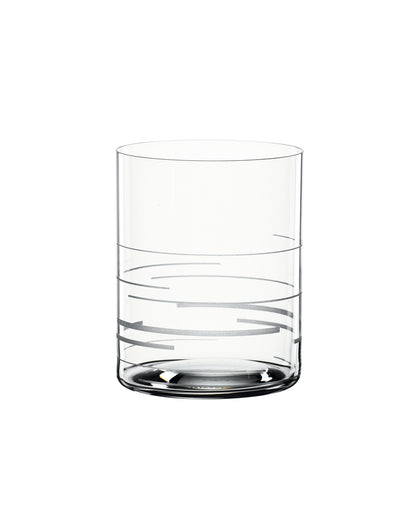 Set di 2 Bicchieri Tumbler e Cocktail, Whisky in cristallo di vetro. Dimensioni: mm ø 80 x 100 h - Capacità: 430 ml. Lavabile in lavastoviglie. In negozio e online su tuttochic.live