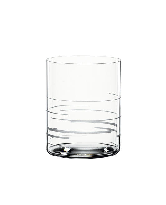 Set di 2 Bicchieri Tumbler e Cocktail, Whisky in cristallo di vetro. Dimensioni: mm ø 80 x 100 h - Capacità: 430 ml. Lavabile in lavastoviglie. In negozio e online su tuttochic.live