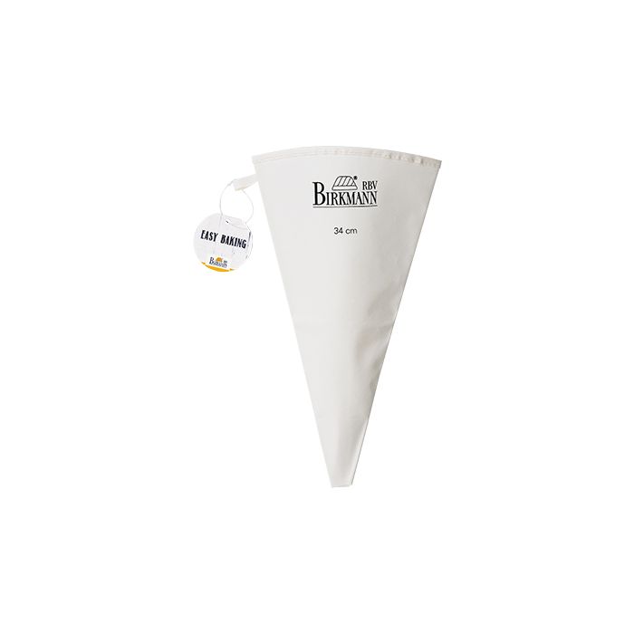 Sacca da pasticcere riutilizzabile in cotone con rivestimento speciale sintetico al 100%, superfice gommata per una buona presa, adatto per uso alimentare, resistente alla bollitura. Resistente alla temperatura fino a 60 °C Dimensioni: 34 cm di lunghezza, Capacità 1000 ml. In negozio e online su tuttochic.live