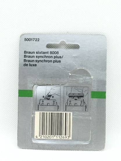 Blocco coltelli 5001722 per rasoi Braun adatto ai seguenti modelli: Braun Sixtant 8008 Braun Synchron plus Braun Synchron plus de luxe. In negozio e online su tuttochic.live