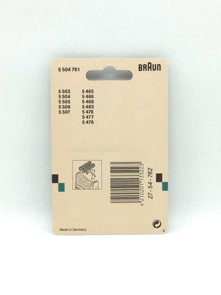 Blocco coltelli 504 per rasoi Braun Flex Integral adatto ai seguenti modelli: 5525-5550-5515-5510-5015-5316-5315-5314-5005-5000-5414-5415-5416. In negozio e online su tuttochic.live