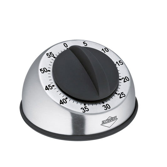 Timer meccanico da cucina in metallo e resina. Dimensioni: cm 9,5 x 6. In negozio e online su tuttochic.live