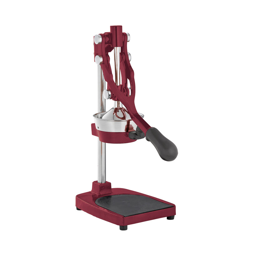 Spremiagrumi multifunzionale, specialmente per melograni. Qualità professionale robusta realizzato in zinco pressofuso. L'imbuto e la pigna sono realizzati in acciaio inox. Funzionamento facile, grazie all'azione efficace della leva. Con piedini in gomma antiscivolo. In negozio e online su tuttochic.live