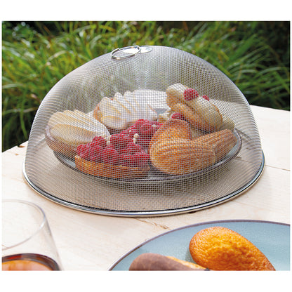 Protezione efficace per tenere lontano mosche, insetti o zanzare. Ideale per mantenere i cibi freschi e puliti dentro e fuori casa. Materiale Acciaio inox Dimensioni: cm Ø 35 x 16,5 h. In negozio e online su tuttochic.live