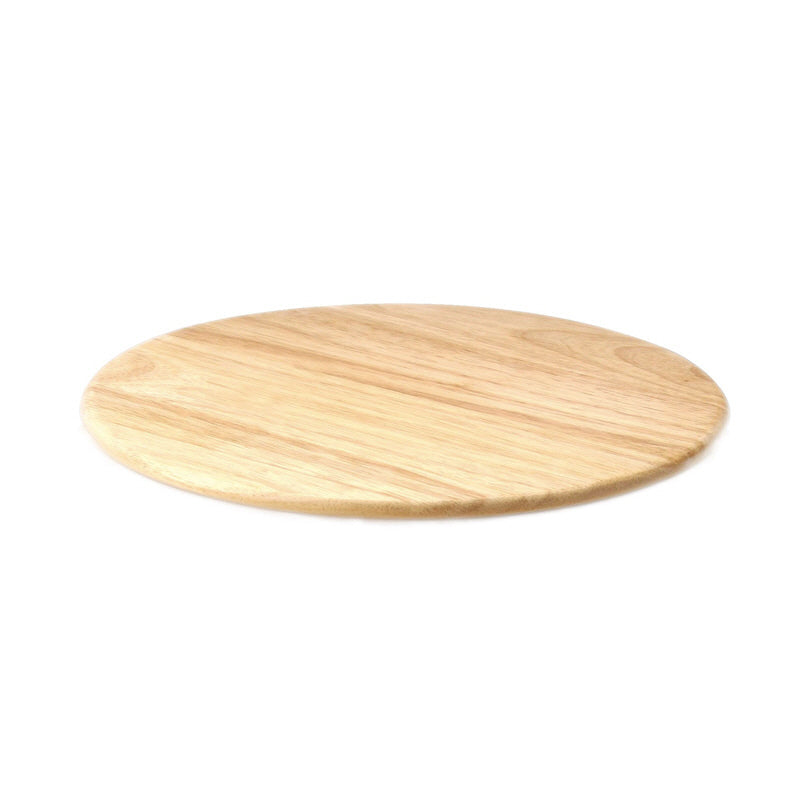Pratico piatto girevole, realizzato in legno di albero di gomma, dal design elegante con cuscinetto a sfera in metallo robusto. Ideale come piatto di formaggi, piatto da torta, ecc. Dimensioni: diametro cm 30 x 3,5h. In negozio e online su tuttochic.live