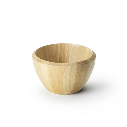 Elegante ciotola tonda in legno massiccio di albero di gomma. Pulirla solo con un panno umido. L'eccessiva umidità o le differenze di temperatura possono portare a deformazioni, crepe e scolorimento. Dimensioni: cm Ø 15,5x9. In negozio e online su tuttochic.live
