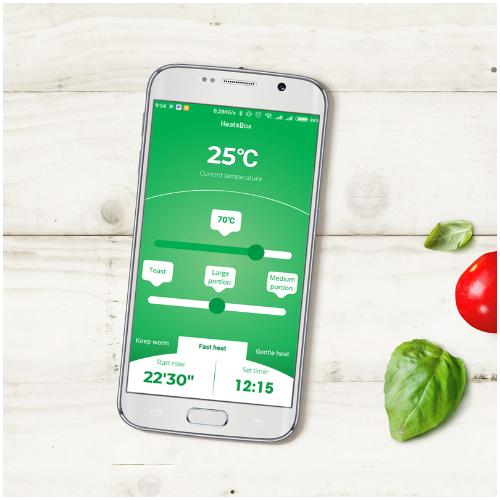 HeatsBox è un lunchbox riscaldante (fino a 85°C) ed intelligente, dotato della tecnologia di riscaldamento multi-lato brevettata. Questa tecnologia consente di riscaldare il vostro piatto o anche di tostare un panino croccante in pochi minuti. Dimensioni: mm 222 x 166 x 78. In negozio e online su tuttochic.live