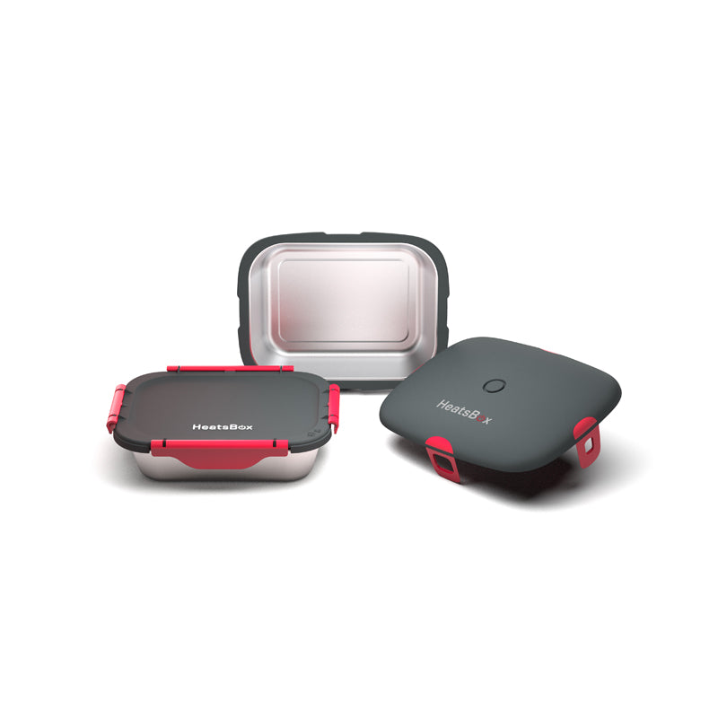 HeatsBox è un lunchbox riscaldante (fino a 85°C) ed intelligente, dotato della tecnologia di riscaldamento multi-lato brevettata. Questa tecnologia consente di riscaldare il vostro piatto o anche di tostare un panino croccante in pochi minuti. Dimensioni: mm 222 x 166 x 78. In negozio e online su tuttochic.live
